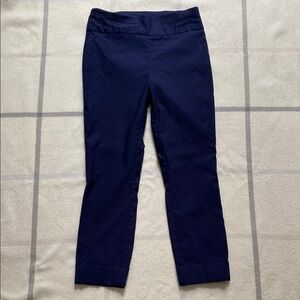 NY&CO 7th Ave Navy Blue Pull-On Pants Size Medium